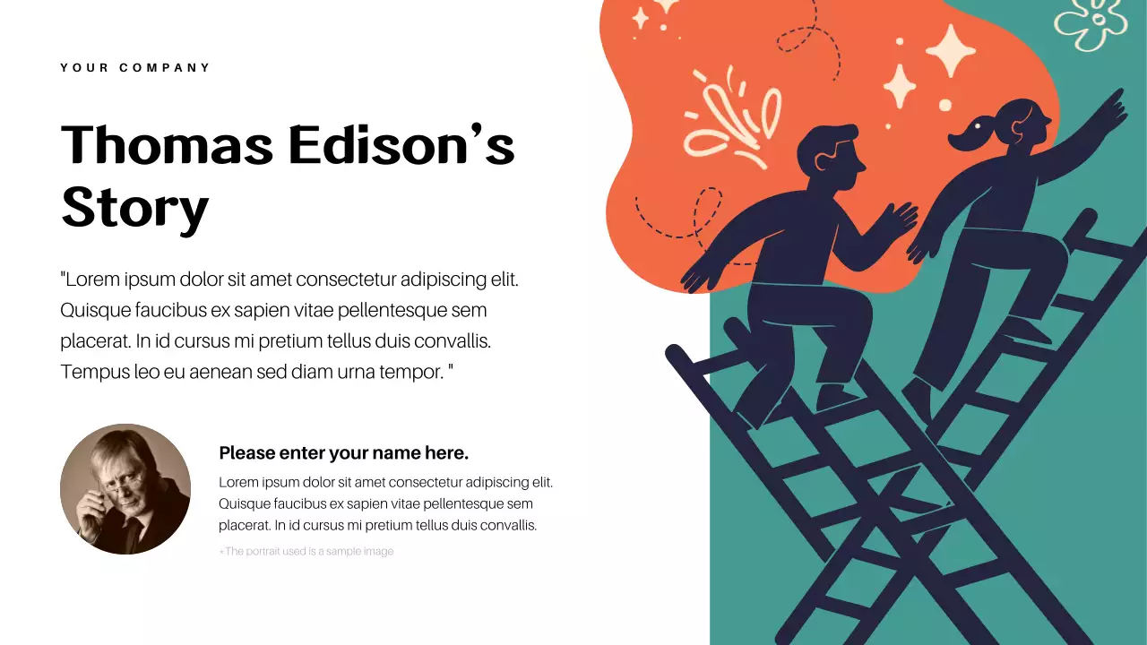 Orange Abstract Historical Failures Lecture Presentation