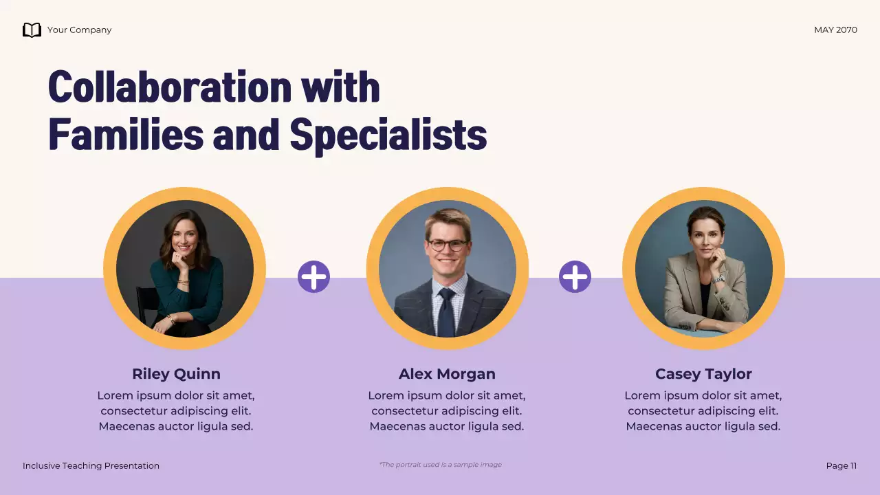 Navy Illustrative Modern Inclusive Teaching Presentation