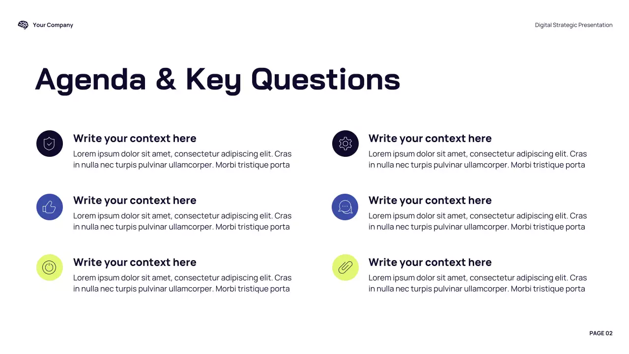 Blue Modern Digital Typography Strategy Presentation