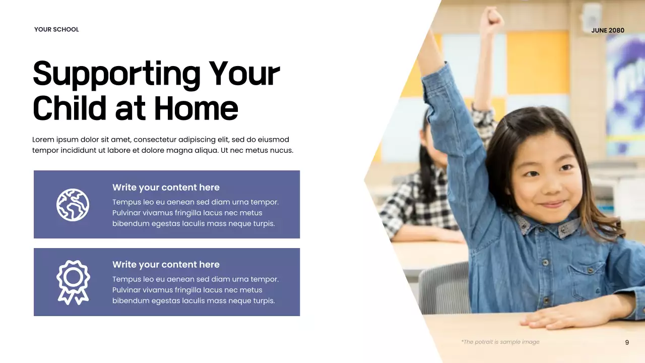 Orange Modern Back-to-School Program Presentation