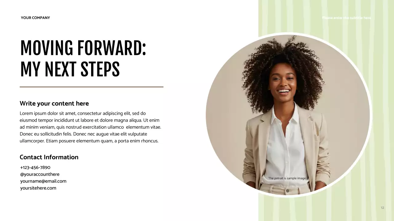 Presentasi Identitas Pengembangan Diri Modern Brown