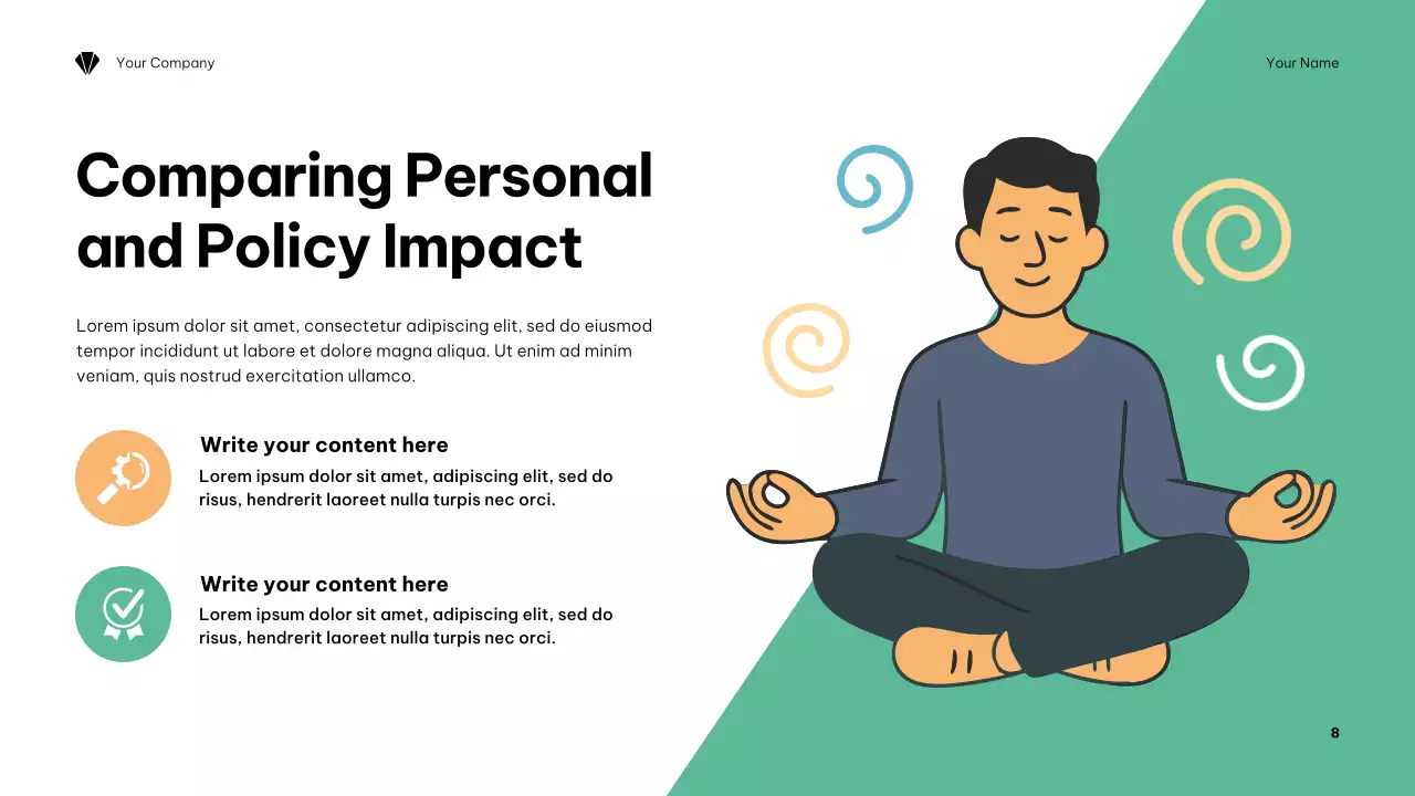 Orange Minimalist Climate Change Awareness Presentation