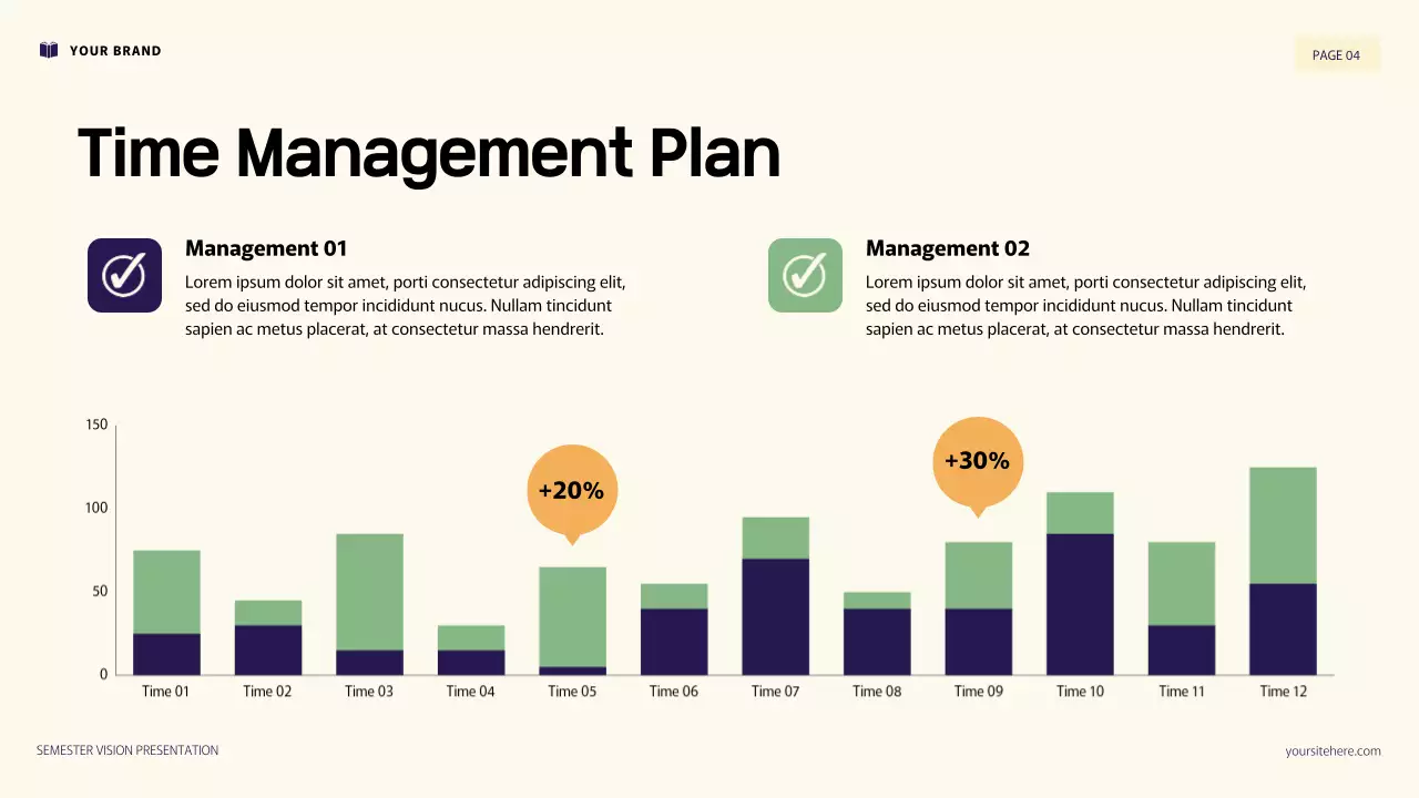 Purple and Orange 3D Illustration Personal Goals Presentation