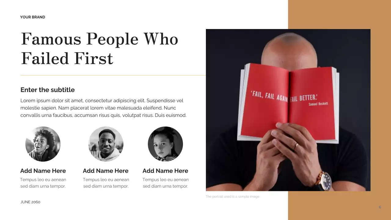 Red Vintage Historical Failures Event Lecture Presentation