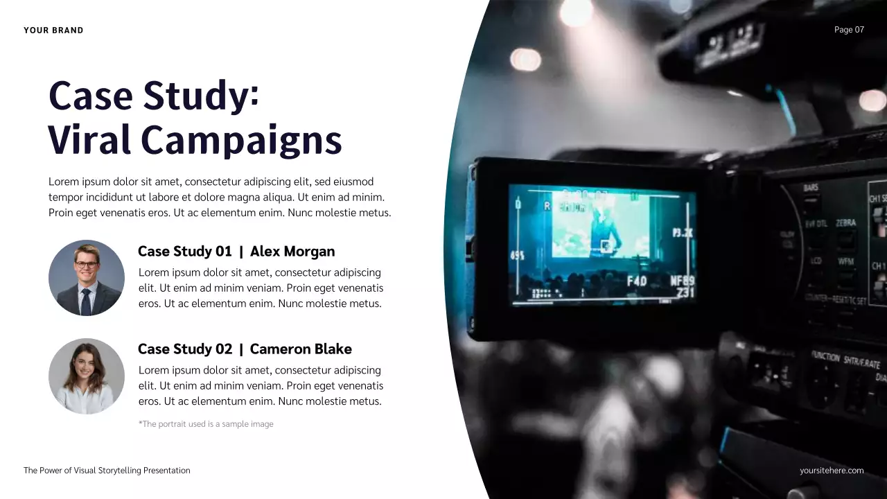 Blue Red and Orange Illustration Storytelling presentation