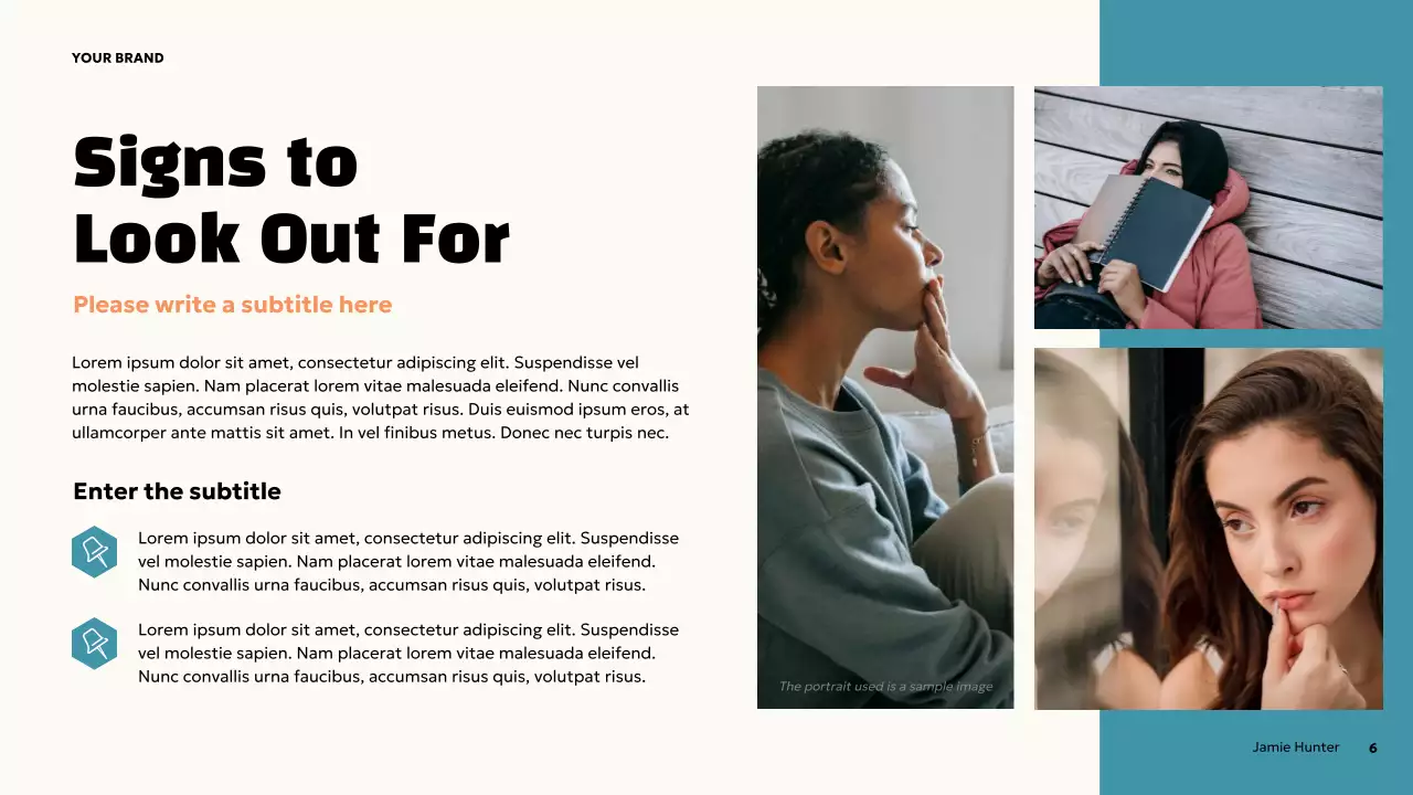 Orange Bold Mental Health Awareness Presentation