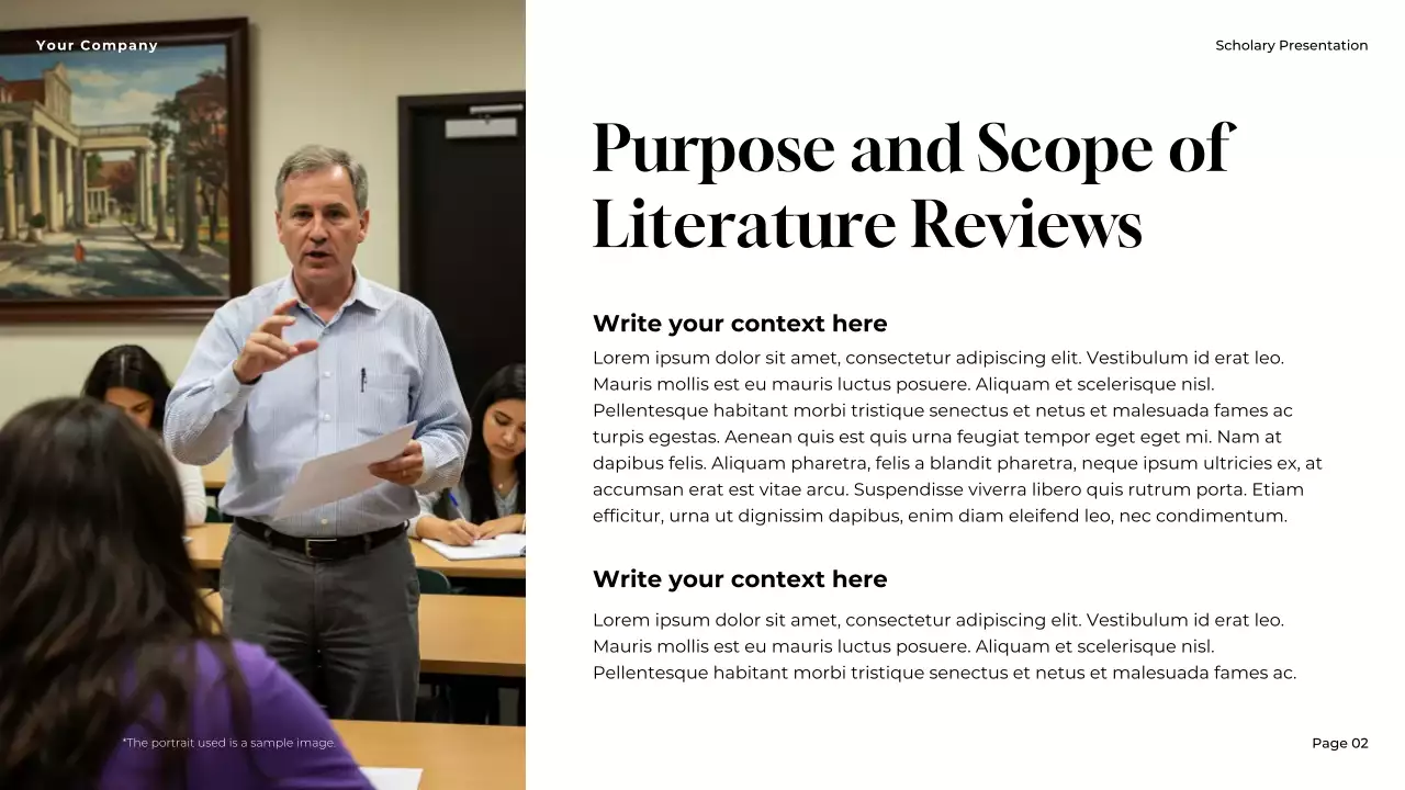 Brown Classic Literature Review Presentation