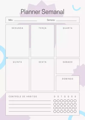Cartaz de agenda minimalista pastel