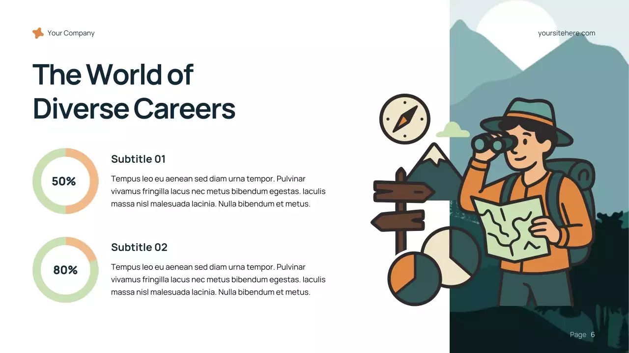 Blue Modern Career Path Lecture Presentation