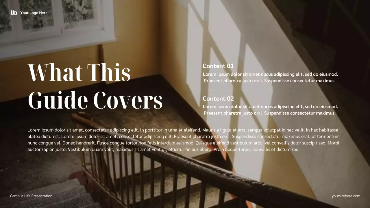 Blue Modern Campus Life Guide Presentation