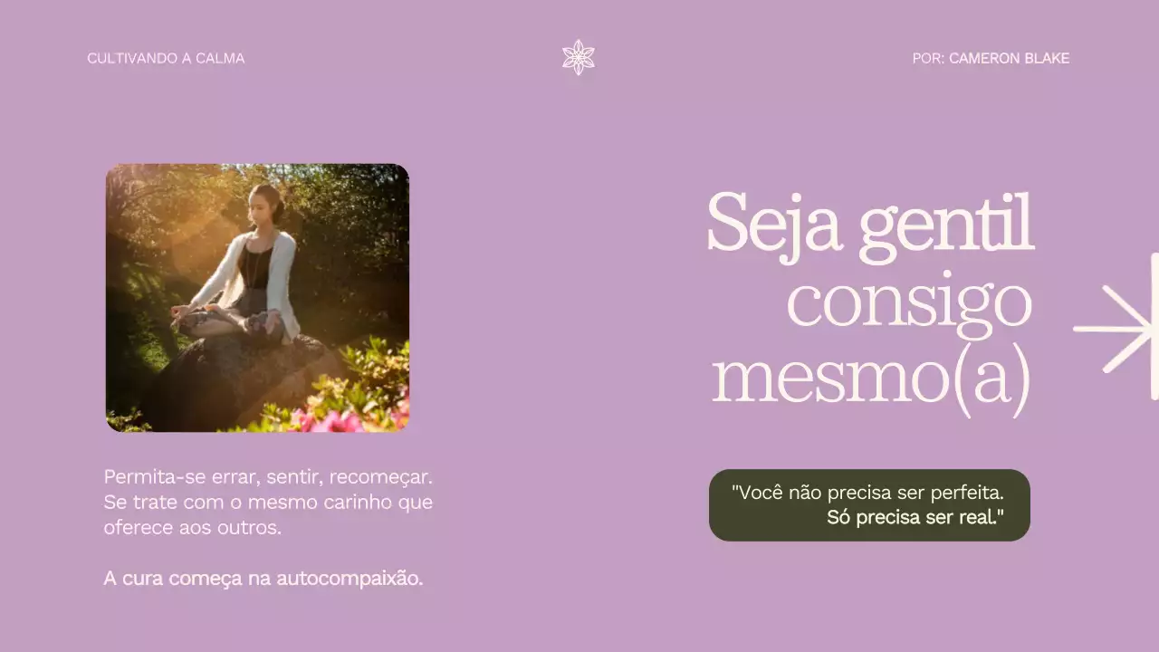 Apresentação do Guia de Bem-Estar Minimalista Roxo