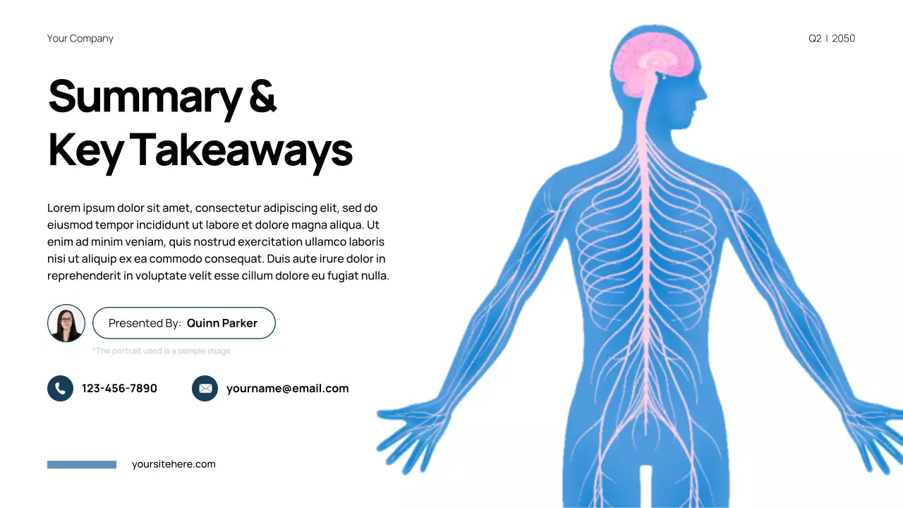 Blue Modern Anatomy Presentation