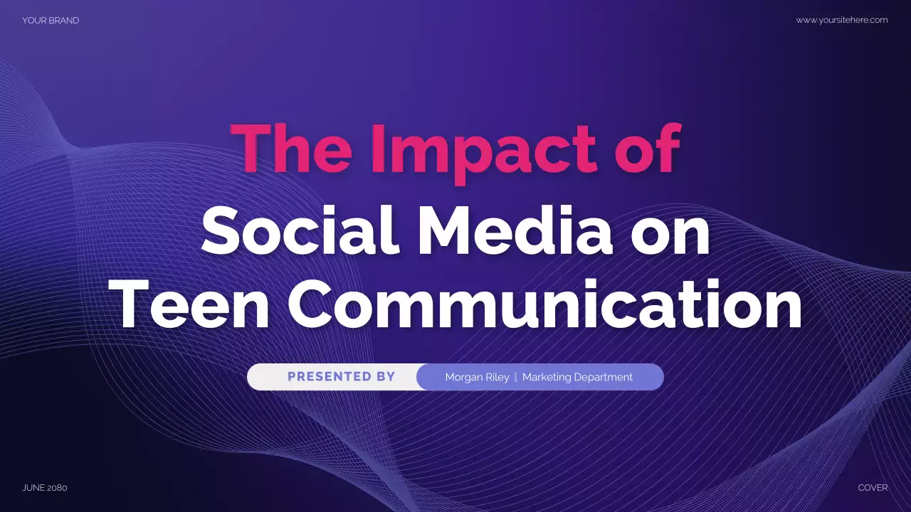 Purple Modern Social Media Presentation