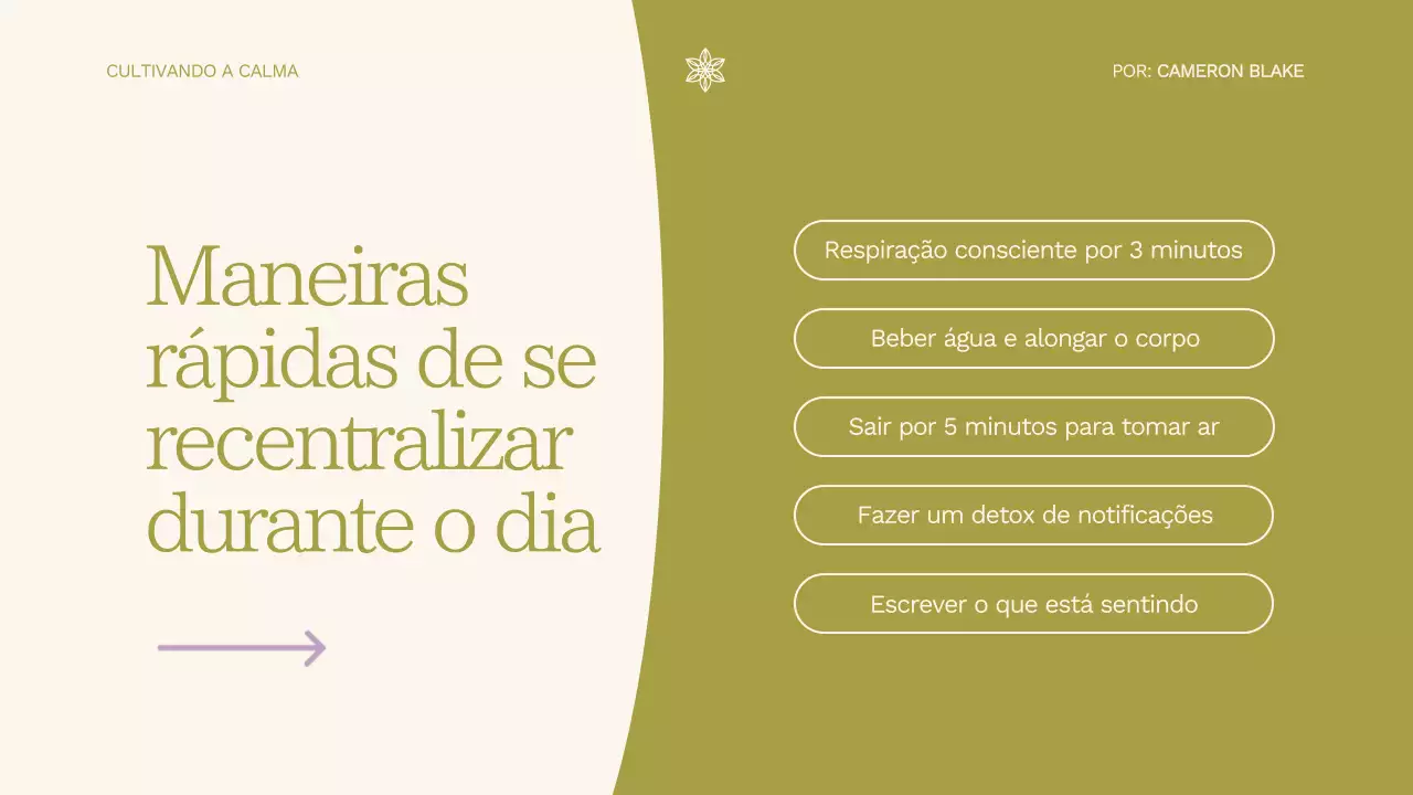 Apresentação do Guia de Bem-Estar Minimalista Roxo