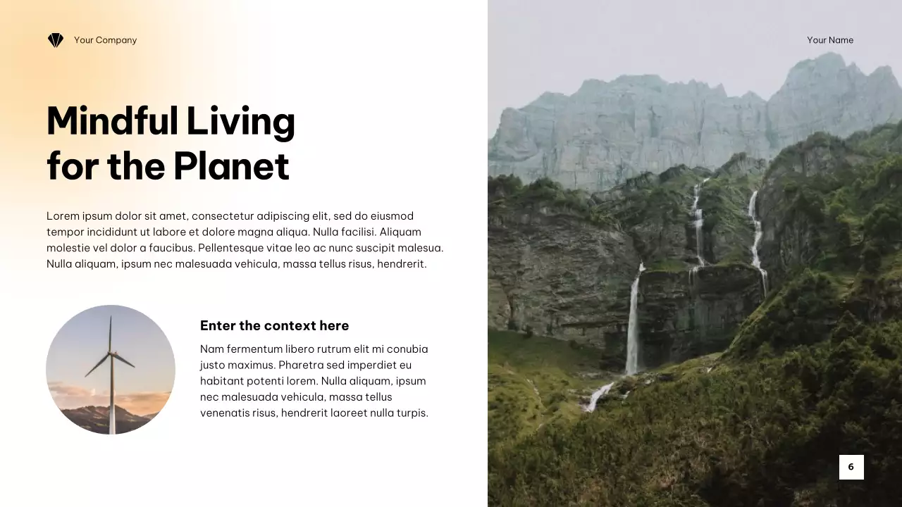 Orange Minimalist Climate Change Awareness Presentation