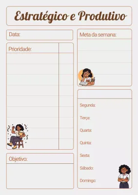 Cartaz de agenda minimalista marrom