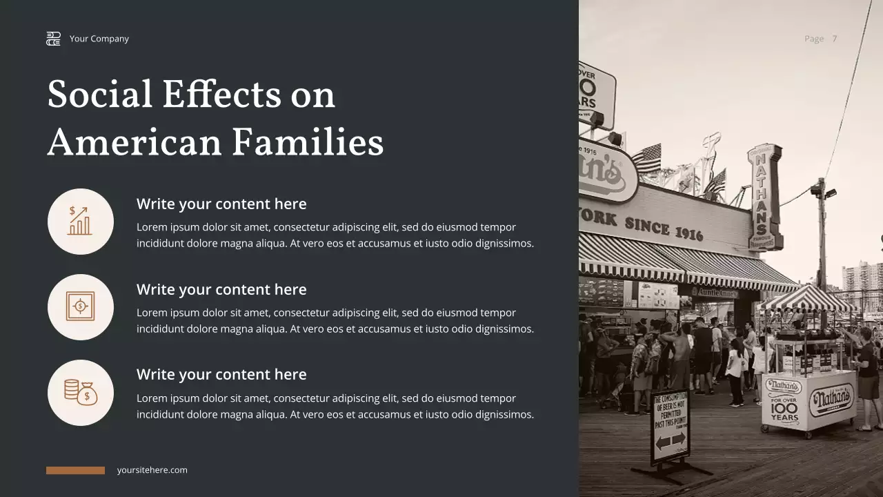 Brown Vintage American History Lecture Presentation