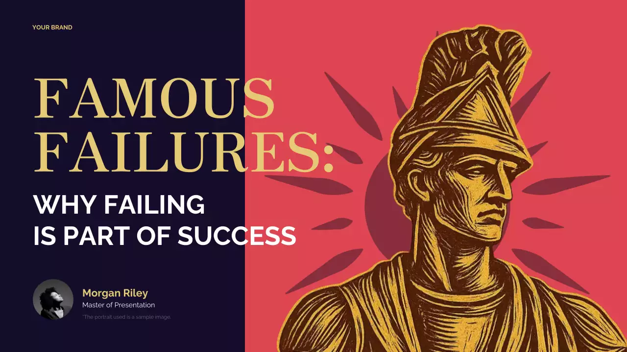 Red Vintage Historical Failures Event Lecture Presentation