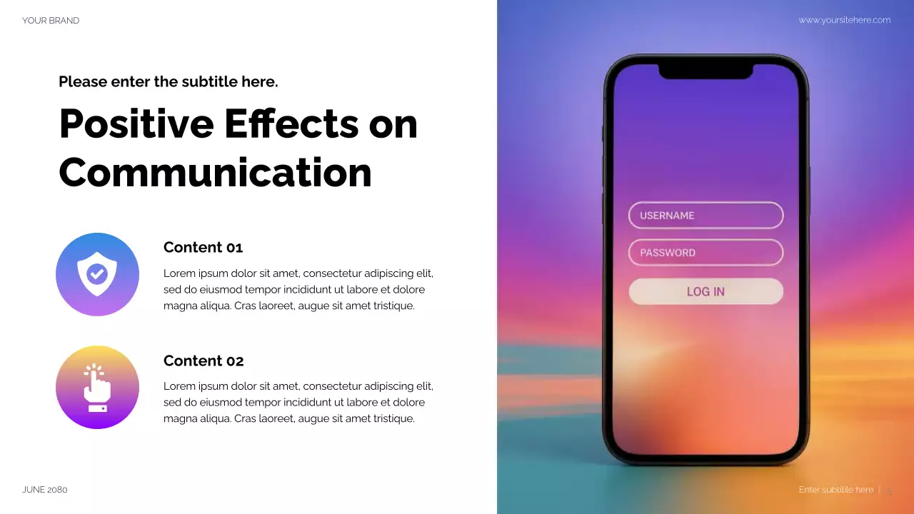 Purple Modern Social Media Presentation