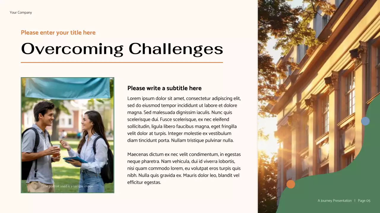 Brown Minimal Personal Journey Presentation