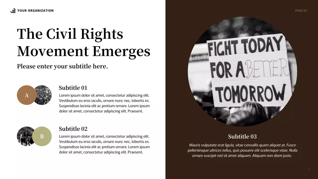 Beige Abstract Equality Lecture Presentation