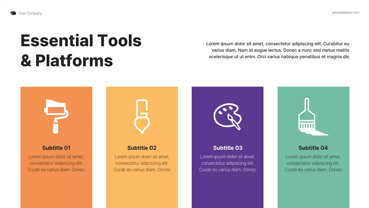 Colorful Artist Opportunities Guide Presentation