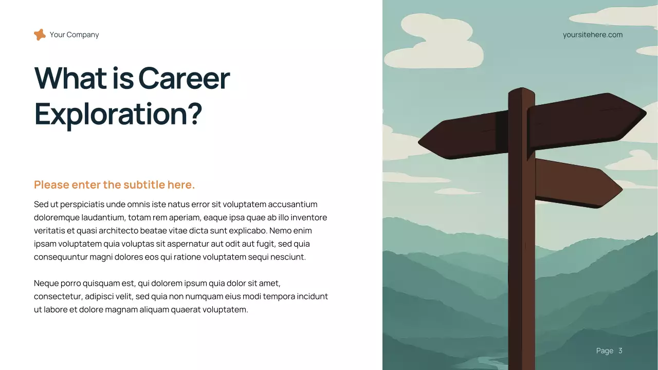 Blue Modern Career Path Lecture Presentation