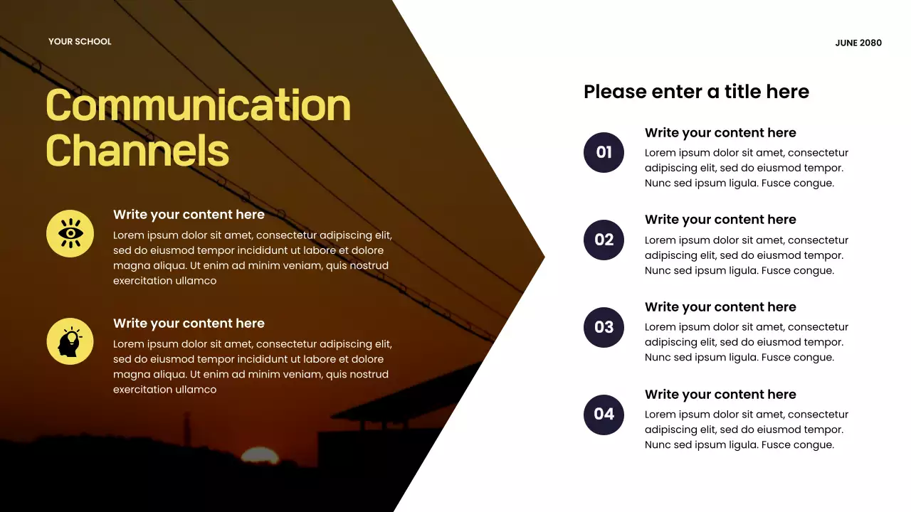 Orange Modern Back-to-School Program Presentation