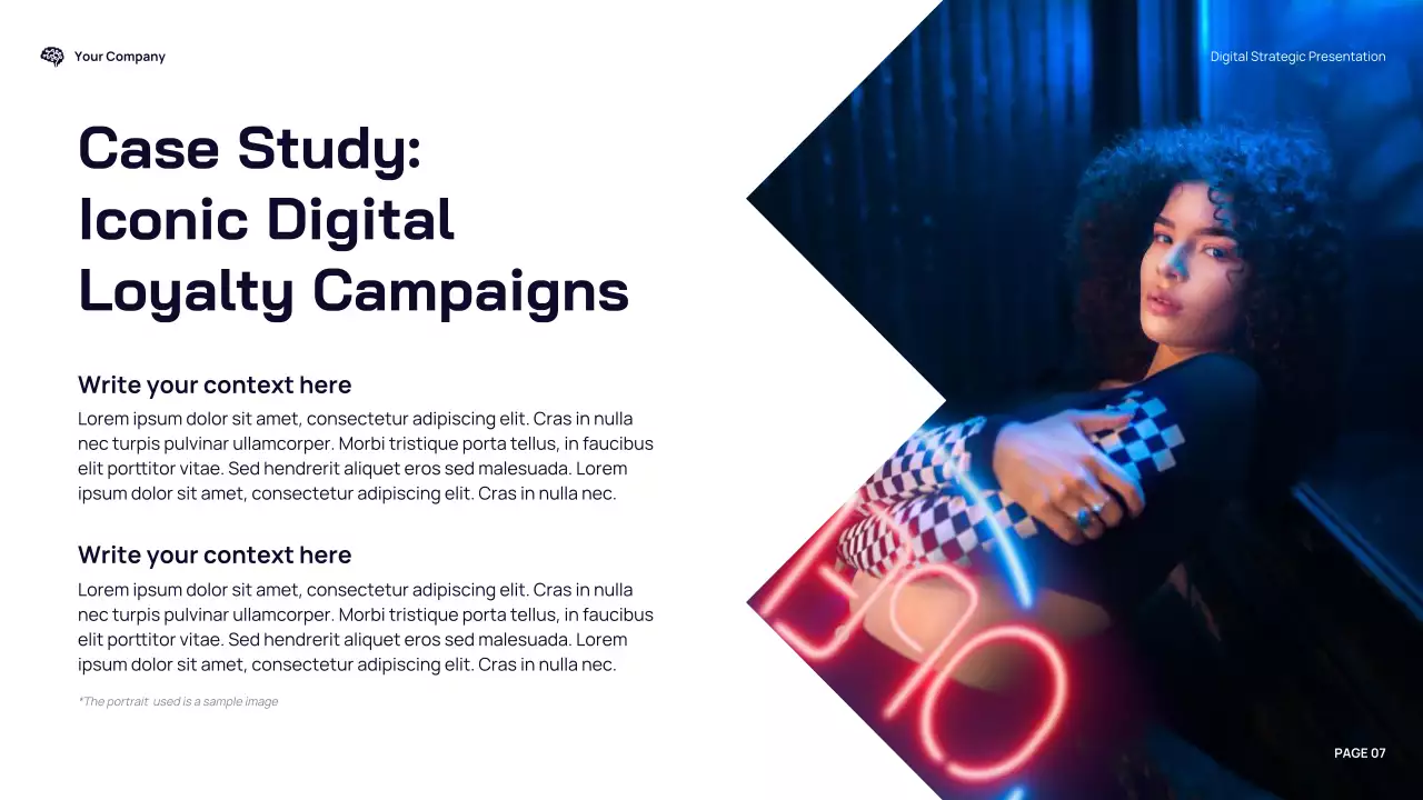 Blue Modern Digital Typography Strategy Presentation