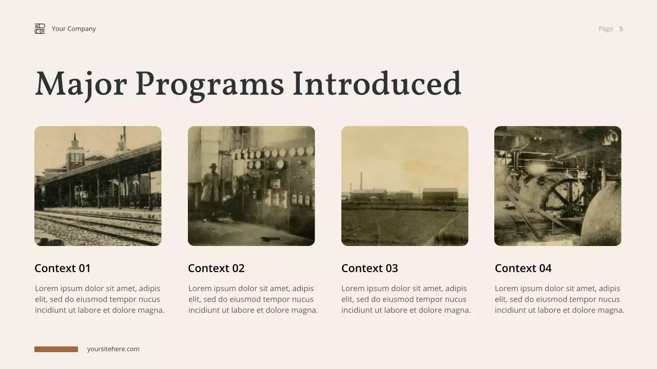 Brown Vintage American History Lecture Presentation