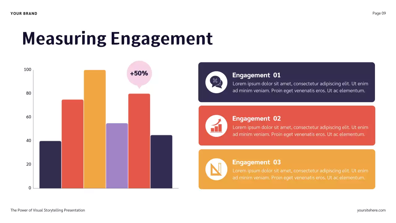 Blue Red and Orange Illustration Storytelling presentation