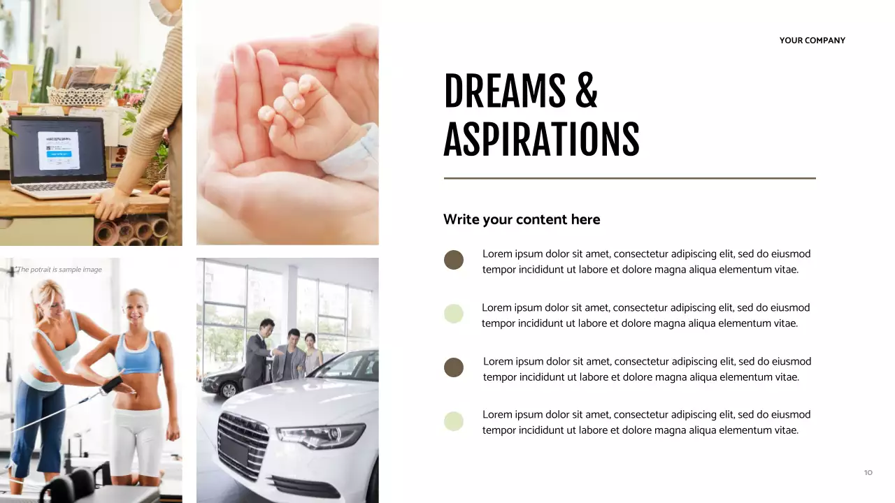 Presentasi Identitas Pengembangan Diri Modern Brown