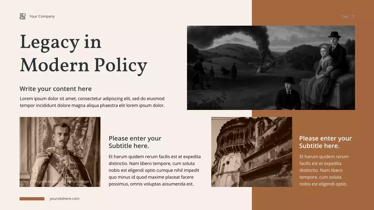 Brown Vintage American History Lecture Presentation