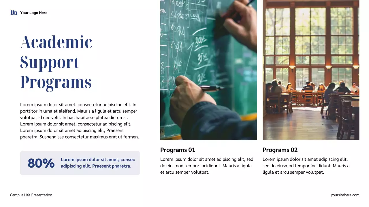 Blue Modern Campus Life Guide Presentation