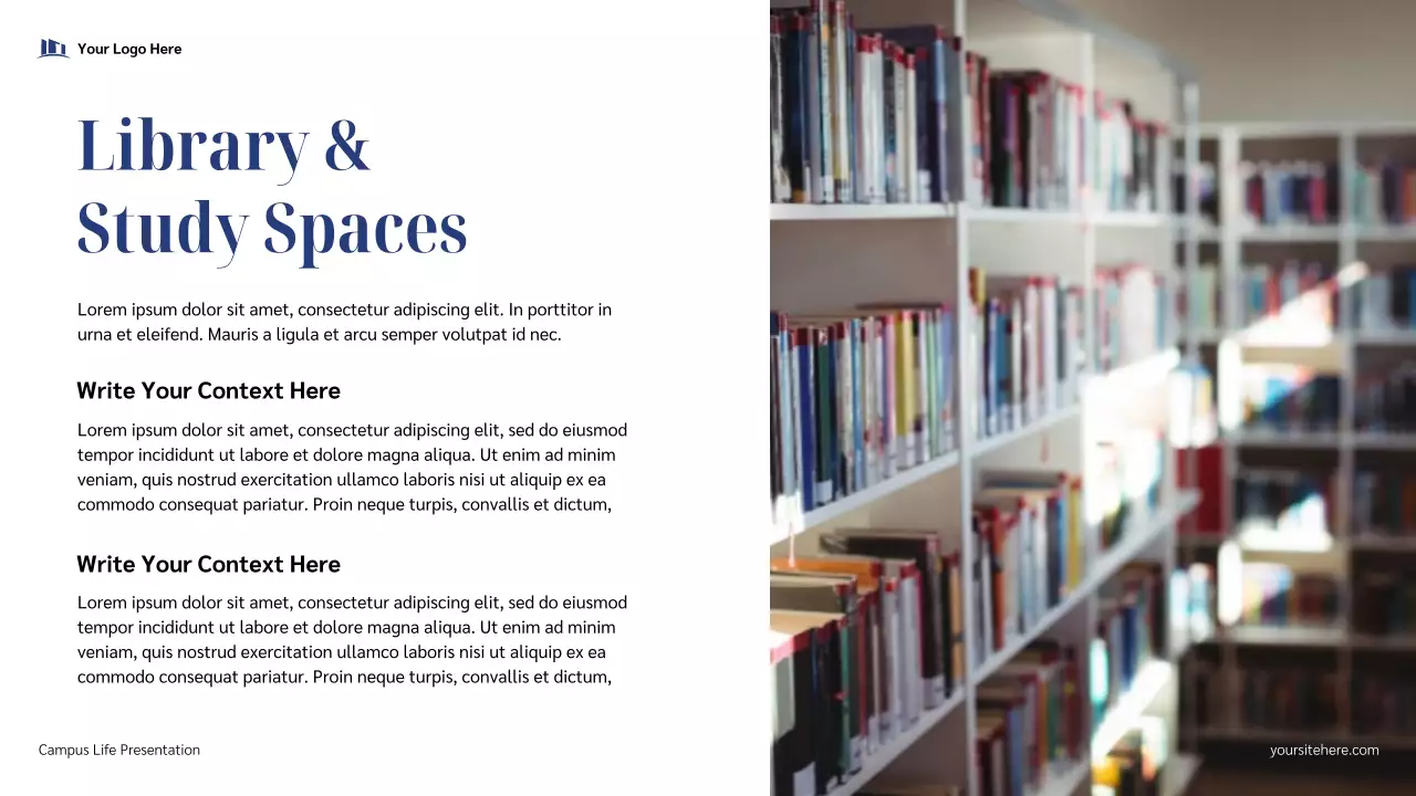 Blue Modern Campus Life Guide Presentation