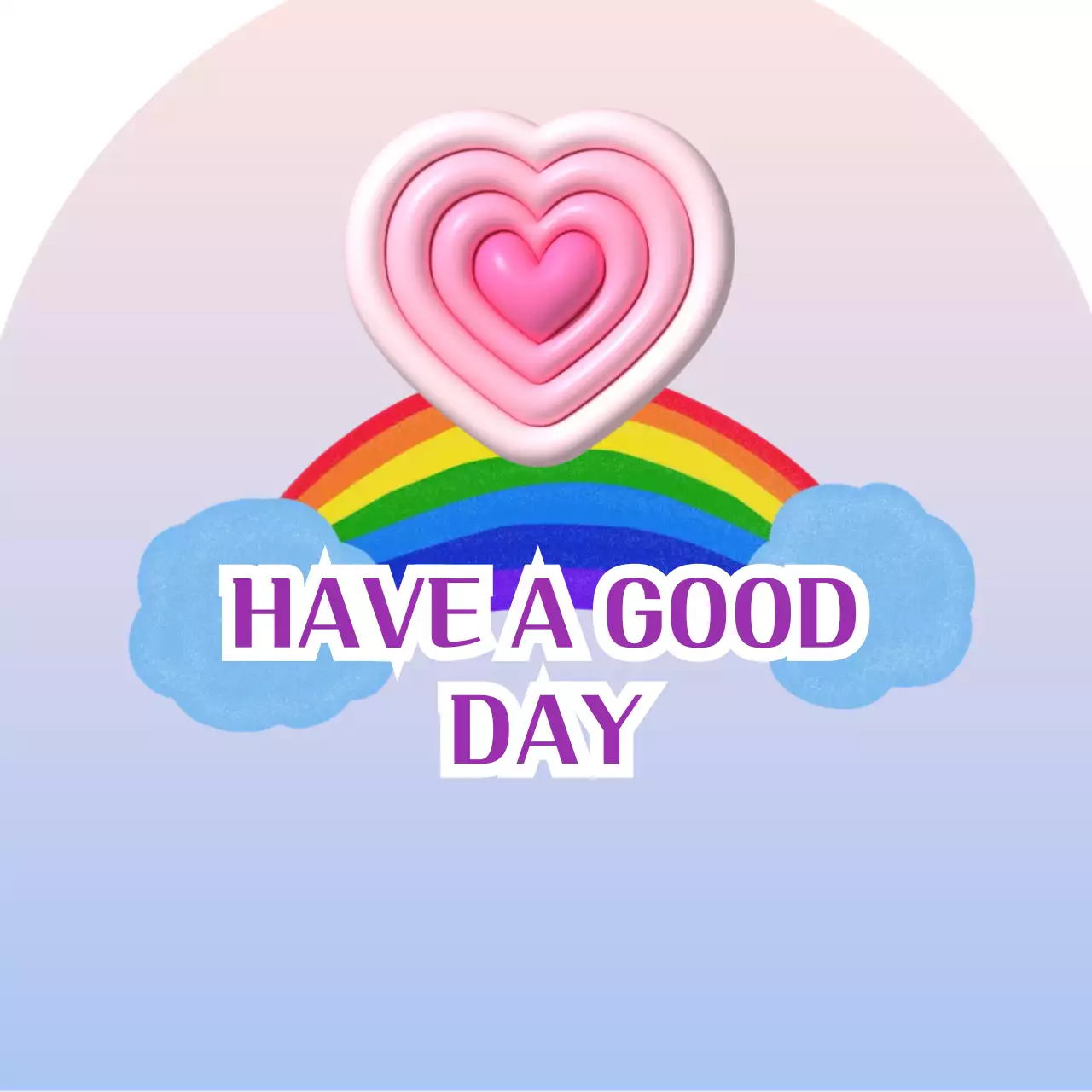 무지개 아기자기한 응원 포토프레임