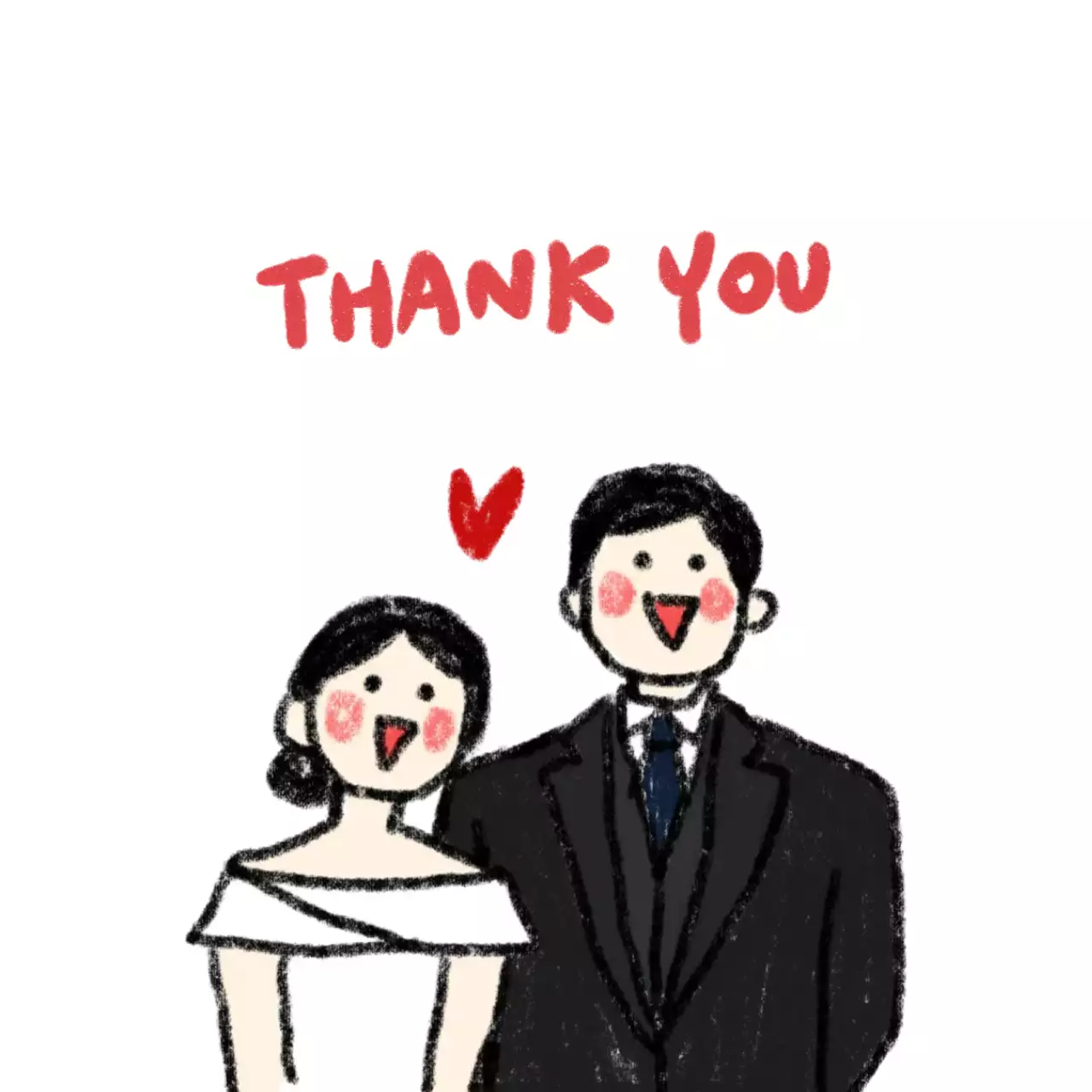 빨강 아기자기한 결혼 답례품