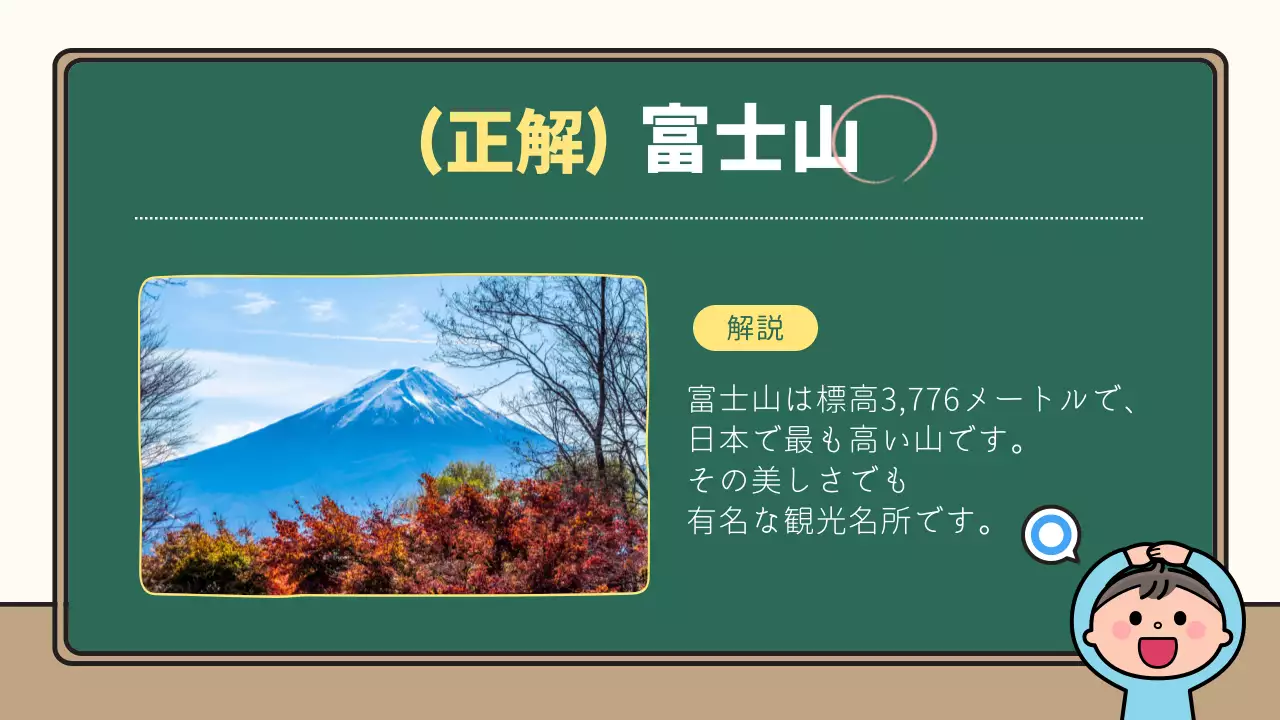 緑 イラスト クイズ プレゼンテーション