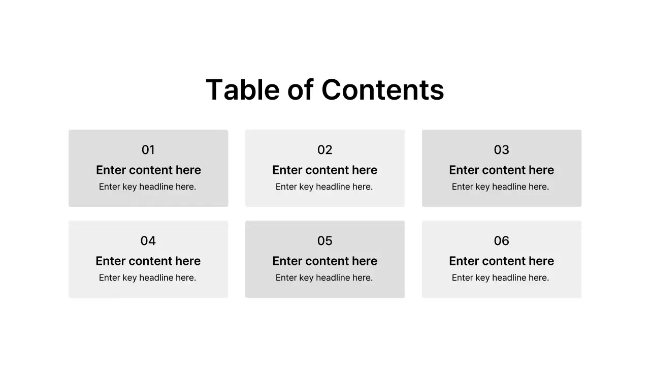 Basic Layout_Table of Contents_English