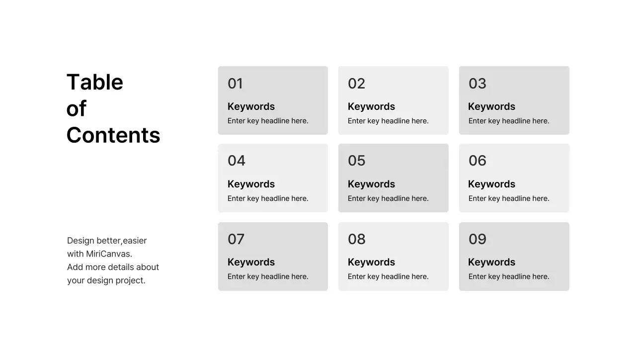Basic Layout_Table of Contents_English
