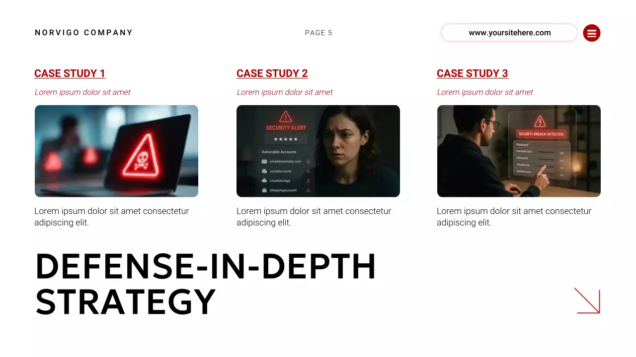 Red Modern Cybersafety Awareness Event Presentation