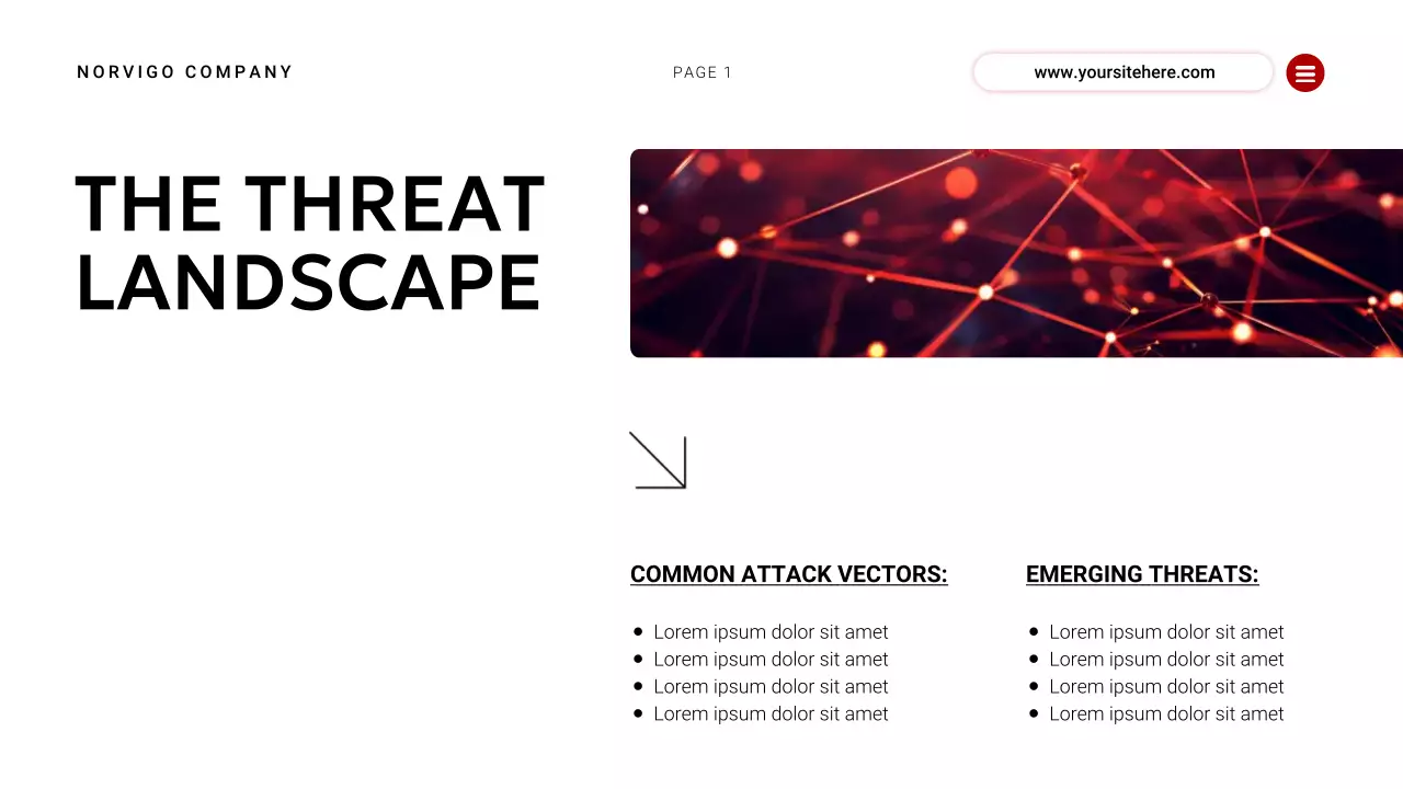 Red Modern Cybersafety Awareness Event Presentation