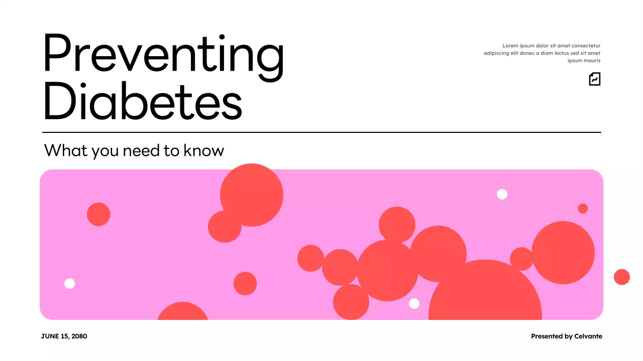 Pink Modern Health Presentation