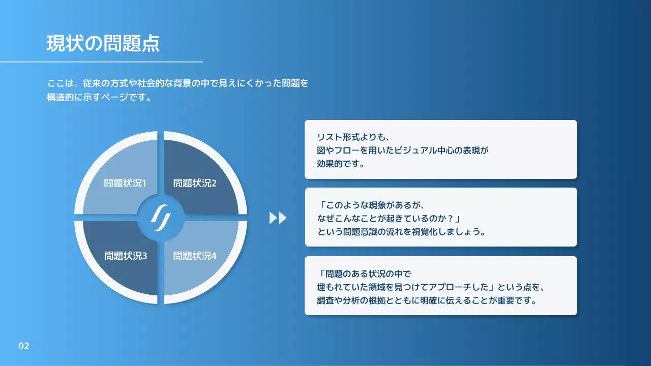 青 モダン ビジネス 企画書