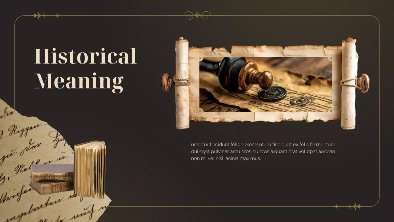 Brown Vintage Literature Historical Studies Presentation