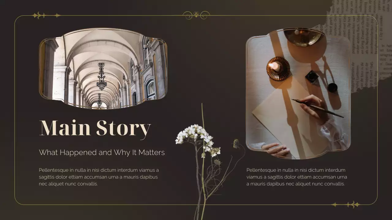 Brown Vintage Literature Historical Studies Presentation