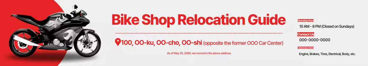 Aviso de guia anterior simples vermelho