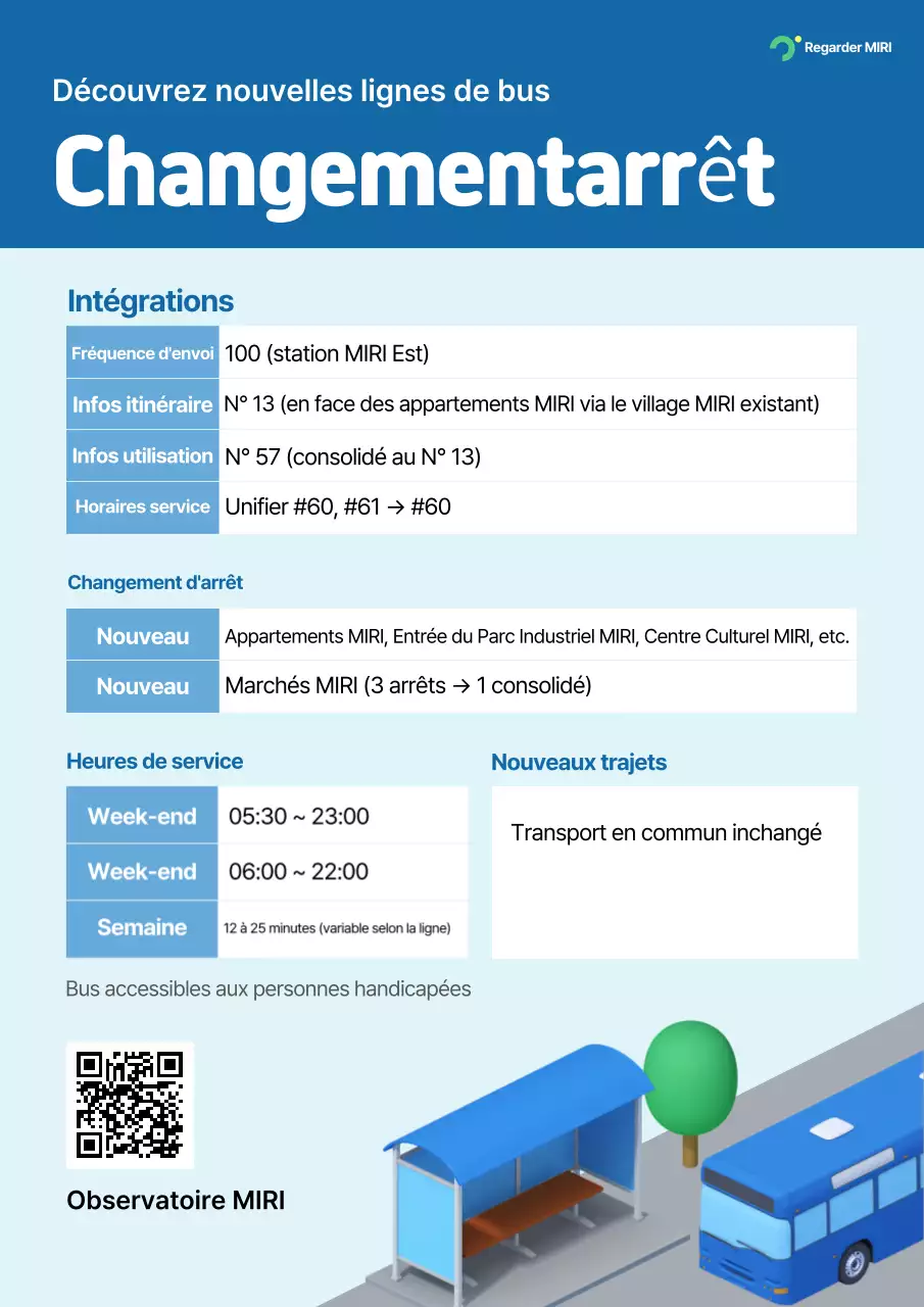Guide des itinéraires de bus de la ville de Blue Clean Public Transportation