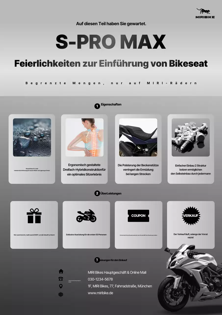 Gray Modern Bike Produktwerbung