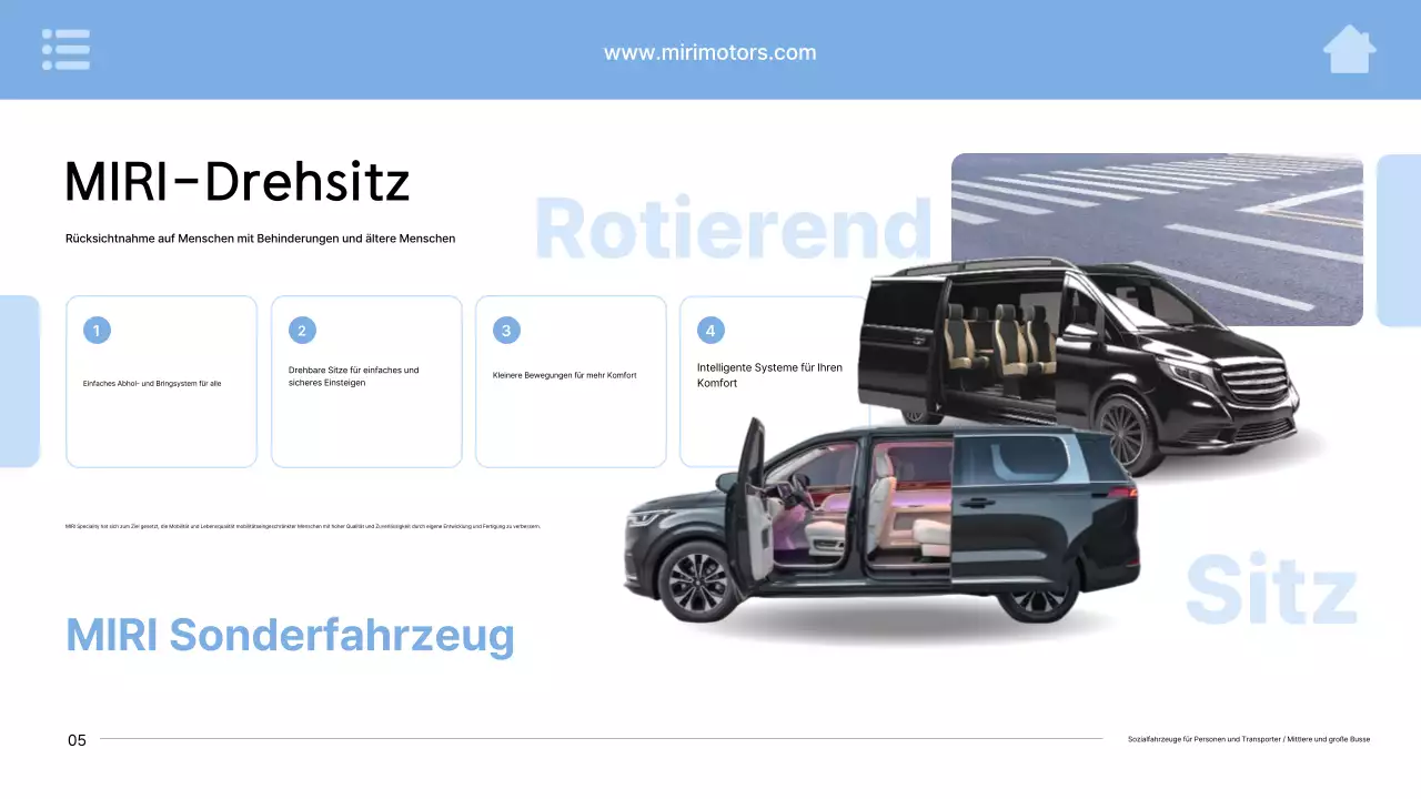 Himmelblaue moderne Autowerbung